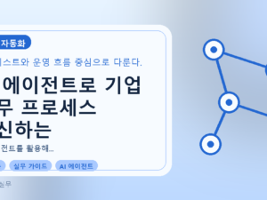 AI 에이전트로 기업 업무 프로세스 혁신하는 체크리스트를 설명하는 대표이미지