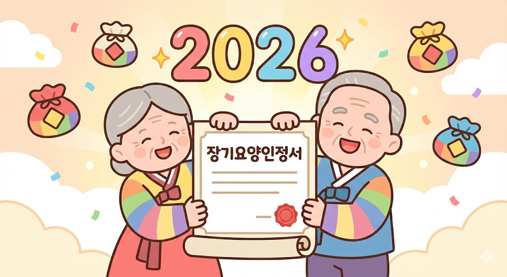 현금보다 값진 효도! 1년에 2,000만 원 아껴드리는 이것 선물하세요.(2026년 새해, 부모님께 드리는 최고의 선물 장기요양등급) 관련 이미지