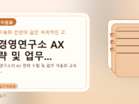 AI경영연구소 AX 전략 및 업무...를 설명하는 대표 이미지