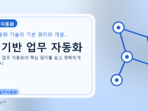 AI 기반 업무 자동화를 설명하는 대표 이미지