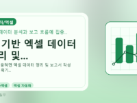 AI 기반 엑셀 데이터 정리 및...를 설명하는 대표 이미지