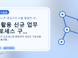 AI 활용 신규 업무 프로세스 구...를 설명하는 대표 이미지