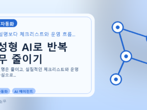 생성형 AI로 반복 업무 줄이기를 설명하는 대표 이미지