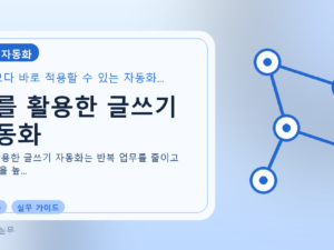 AI를 활용한 글쓰기 자동화를 설명하는 대표 이미지