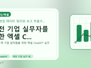 대전 기업 실무자를 위한 엑셀 C...를 설명하는 대표 이미지