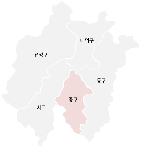 대전 중구 지역 분석 관련 이미지