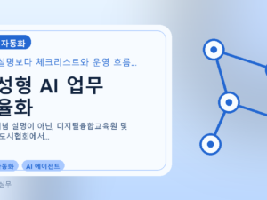 생성형 AI 업무 효율화를 설명하는 대표 이미지