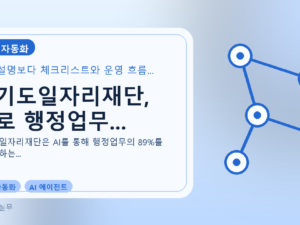 경기도일자리재단, AI로 행정업무...를 설명하는 대표 이미지