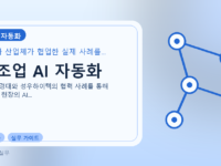 제조업 AI 자동화를 설명하는 대표 이미지