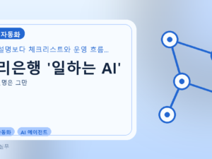 우리은행 '일하는 AI'를 설명하는 대표 이미지