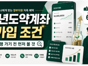 청년도약계좌 가입 조건, 은행 가기 전 먼저 볼 것 관련 이미지 1