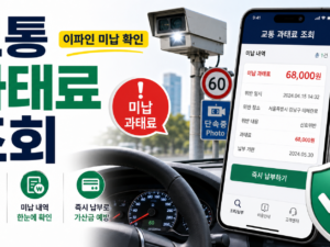 교통 과태료 조회, 이파인에서 미납 과태료와 범칙금 확인하는 순서 관련 이미지 1