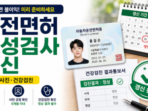 운전면허 적성검사 갱신, 기간·준비물·온라인 신청 전 확인할 것 관련 이미지 1