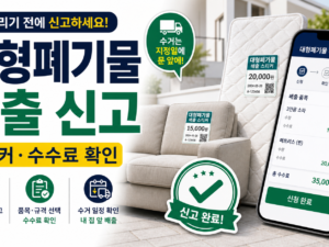 대형폐기물 배출 신고, 스티커·수수료·배출일 헷갈리지 않는 방법 관련 이미지 1