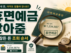 휴면예금 찾아줌, 잠든 돈 조회할 때 보는 순서 관련 이미지 1