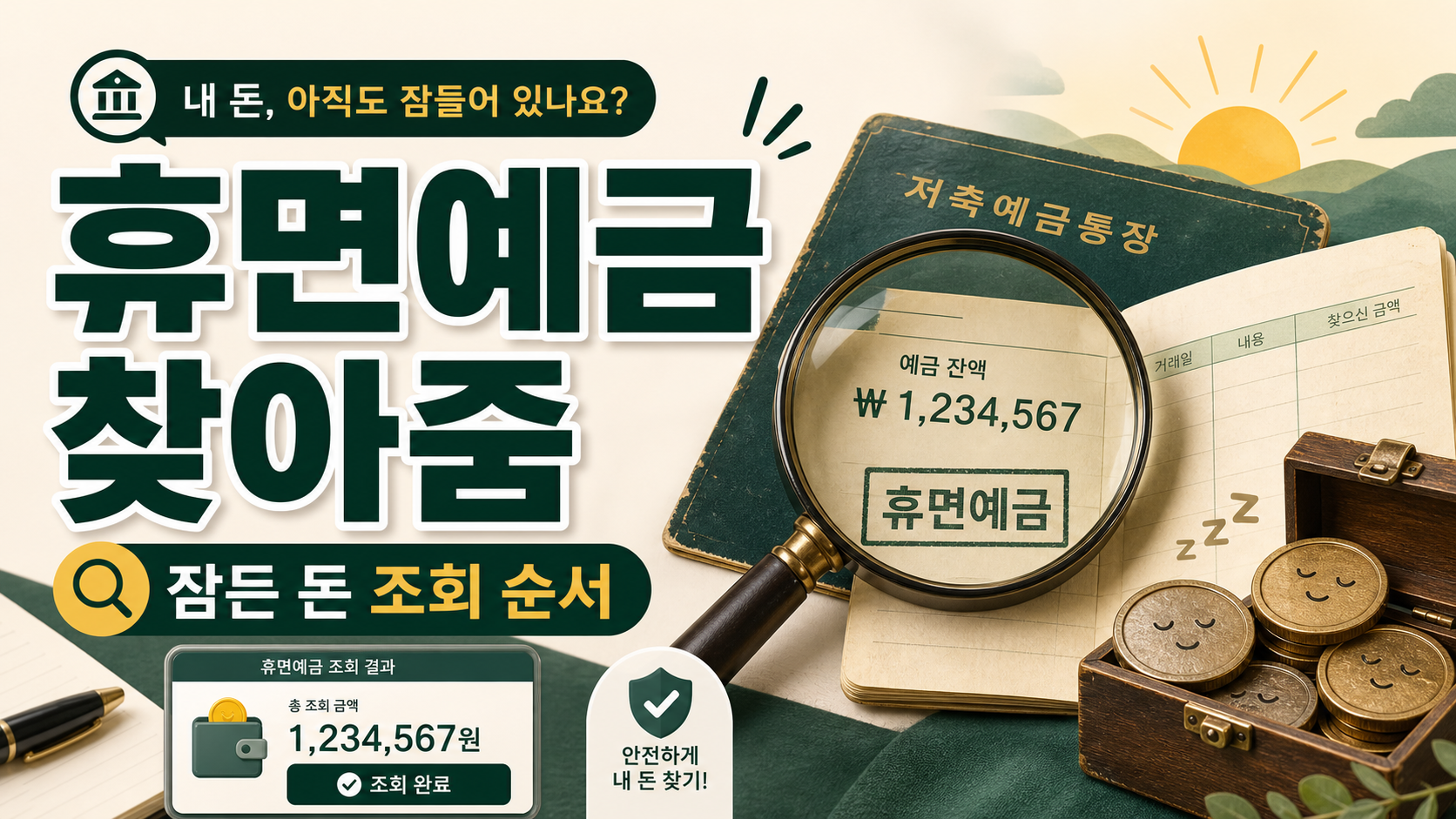 휴면예금 찾아줌, 잠든 돈 조회할 때 보는 순서 관련 이미지 1