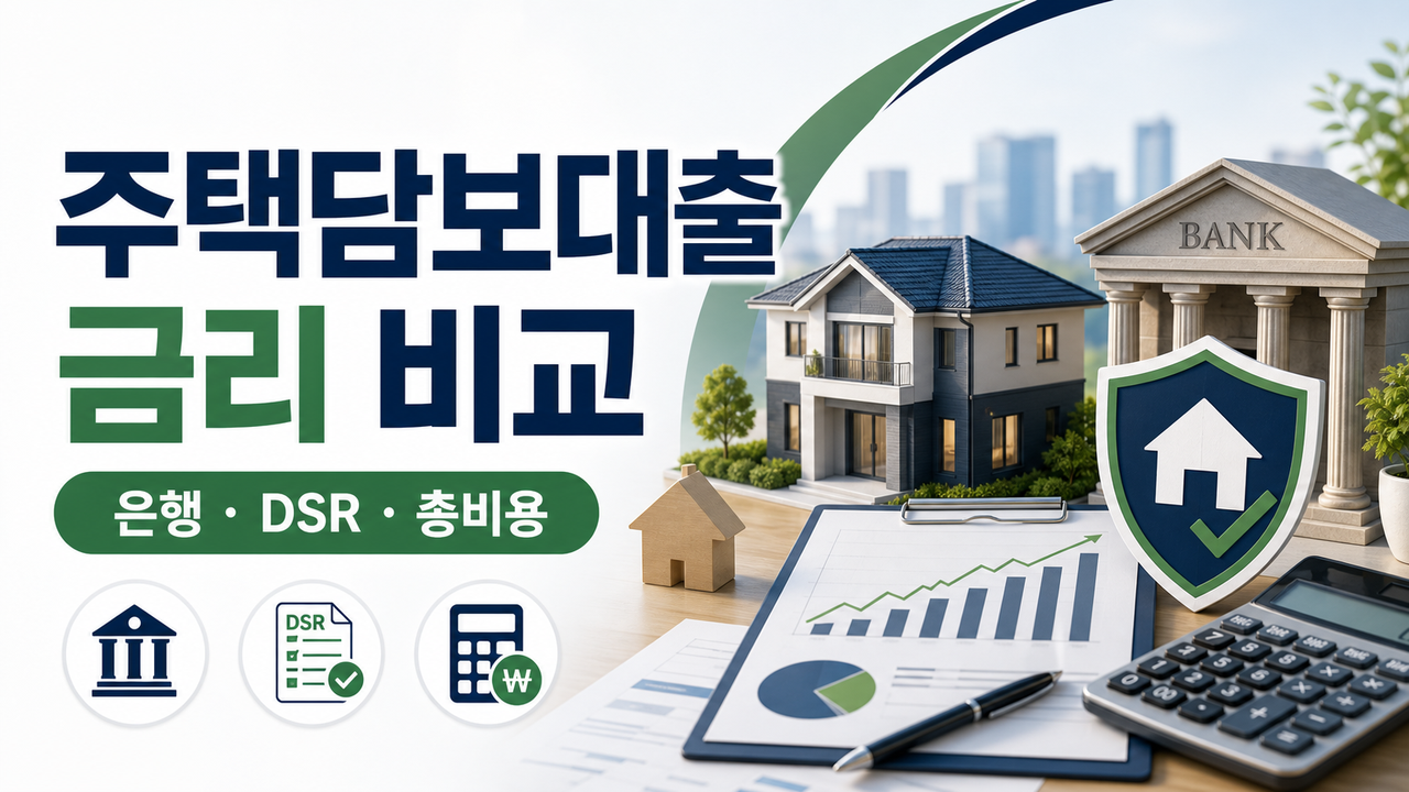 주택담보대출 금리 비교, 은행별 총비용 보는 순서 관련 이미지 1