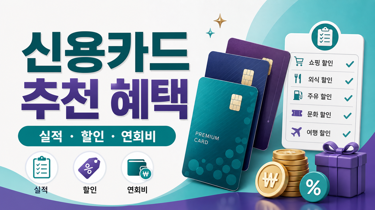 신용카드 추천 및 혜택, 소비패턴별로 고르는 법 관련 이미지 1