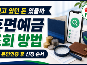 휴면예금 찾아줌 조회, 잠든 돈 찾는 신청 순서 관련 이미지 1