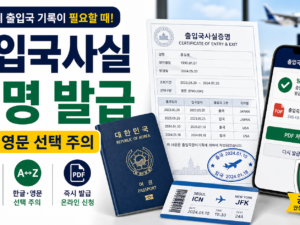 출입국사실증명 발급, 정부24에서 기간·영문 선택 실수 줄이는 법 관련 이미지 1