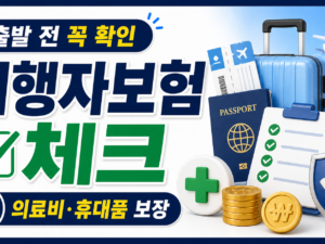 여행자보험 가입 전 확인, 보장 놓치지 않는 체크리스트 관련 이미지 1