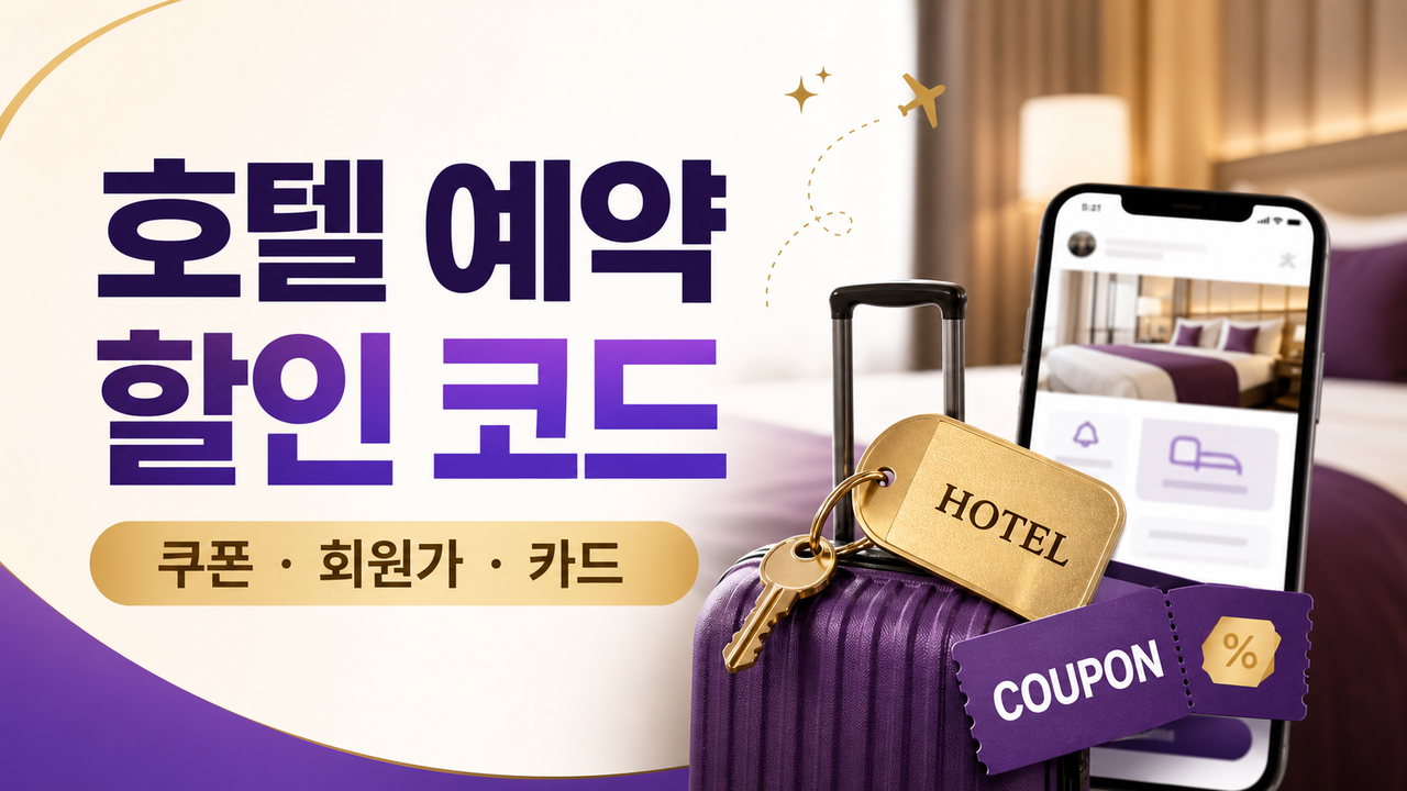 호텔 예약 사이트 할인 코드, 가짜 쿠폰 피하고 싸게 예약하는 법 관련 이미지 1