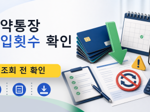 청약통장 납입횟수 확인를 설명하는 대표 이미지