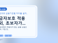 예금자보호 적용 예외, 초보자가...를 설명하는 대표 이미지