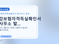 건강보험자격득실확인서 동사무소 발...를 설명하는 대표 이미지