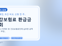 건강보험료 환급금 조회를 설명하는 대표 이미지