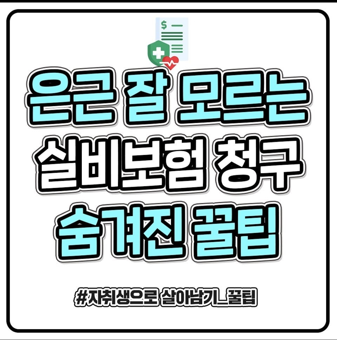 실비보험 꿀팁 정리 실비보험 청구 관련 이미지