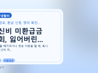 통신비 미환급금 조회, 잃어버린...를 설명하는 대표 이미지