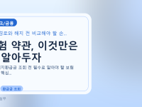 보험 약관, 이것만은 꼭 알아두자를 설명하는 대표 이미지