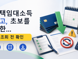 주택임대소득 신고, 초보를 위한...를 설명하는 대표 이미지