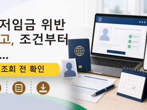 최저임금 위반 신고, 조건부터 신...를 설명하는 대표 이미지