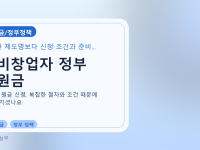 예비창업자 정부 지원금를 설명하는 대표 이미지