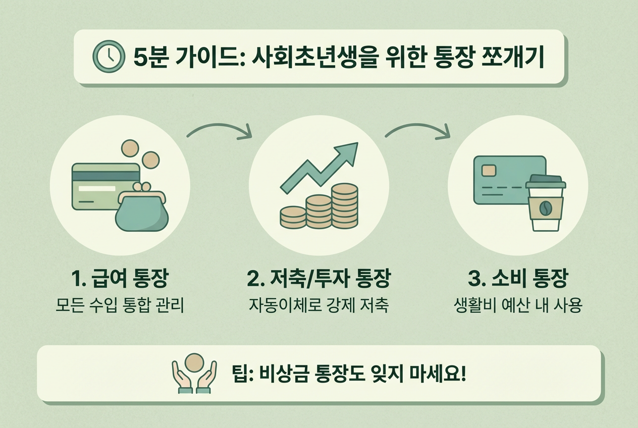 5분이면 끝나는 사회 초년생 통장 쪼개기 방법 관련 이미지