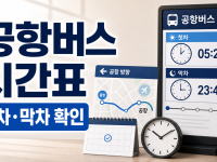 공항버스 시간표: 출발 전 공식 노선·첫차·막차 확인법 관련 이미지 1