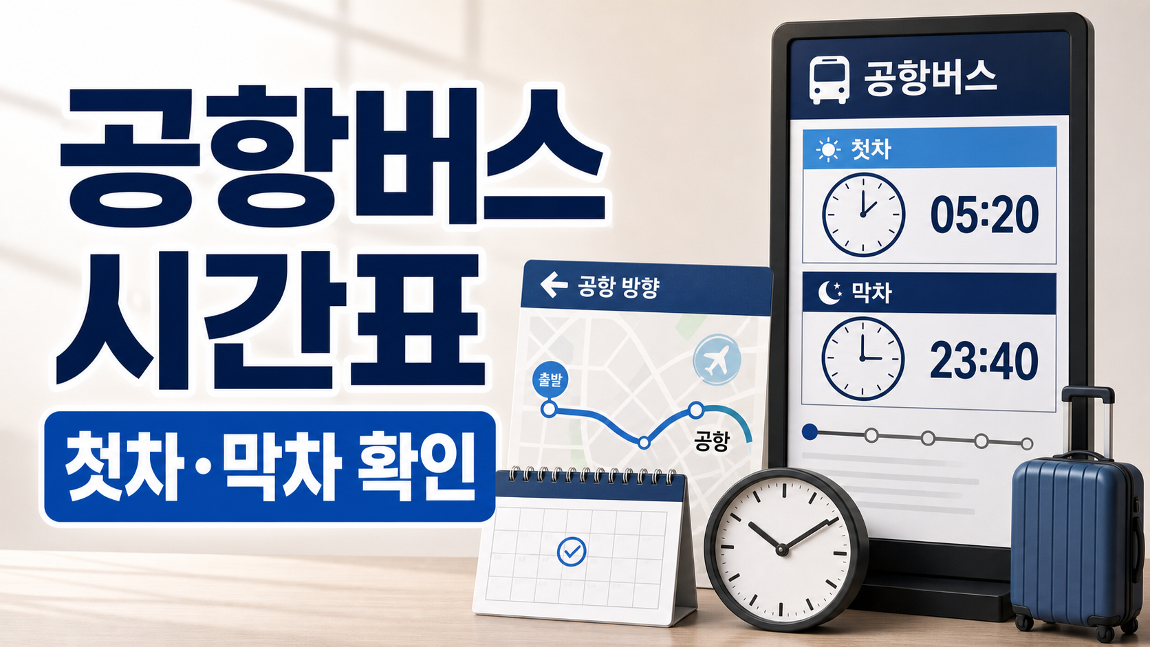 공항버스 시간표: 출발 전 공식 노선·첫차·막차 확인법 관련 이미지 1