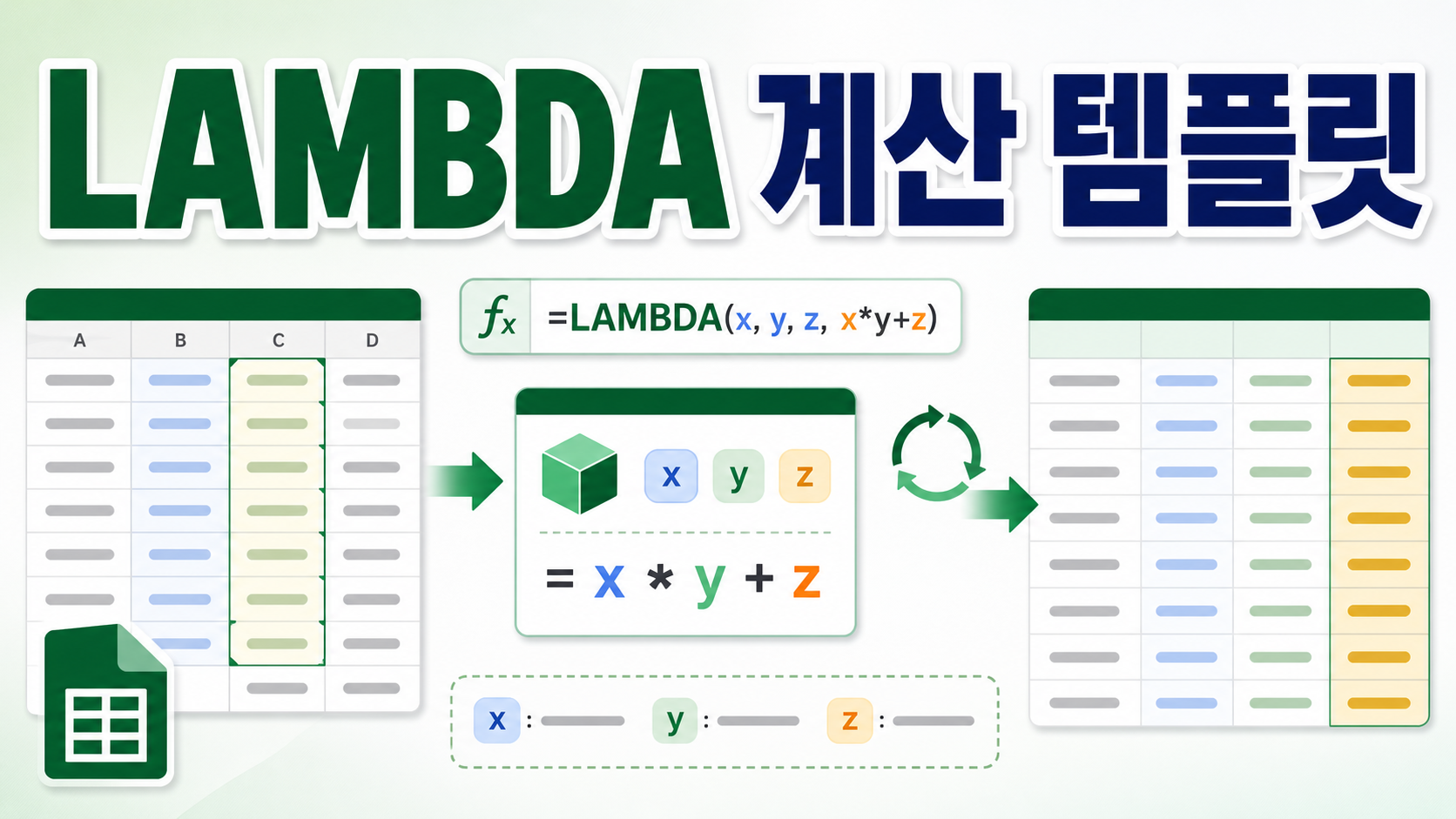 Excel LAMBDA 함수 반복 계산 템플릿 만들기: 매크로 없이 반복 업무 표준화하기 관련 이미지 1