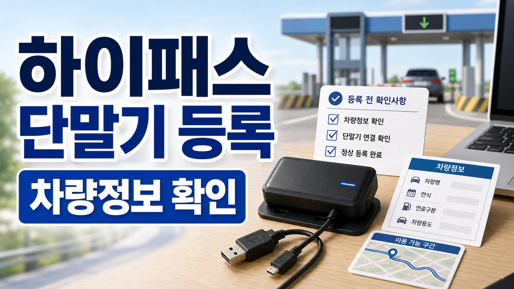 하이패스 단말기 등록: 사용 전 차량정보 등록 확인법 관련 이미지 1