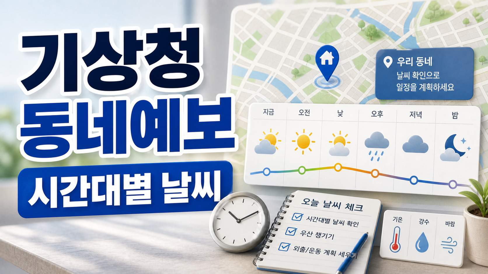 기상청 동네예보: 우리 동네 시간대별 날씨 확인법 관련 이미지 1