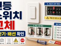 전등 스위치 교체 전 차단기와 배선 사진 확인 순서 관련 이미지 1