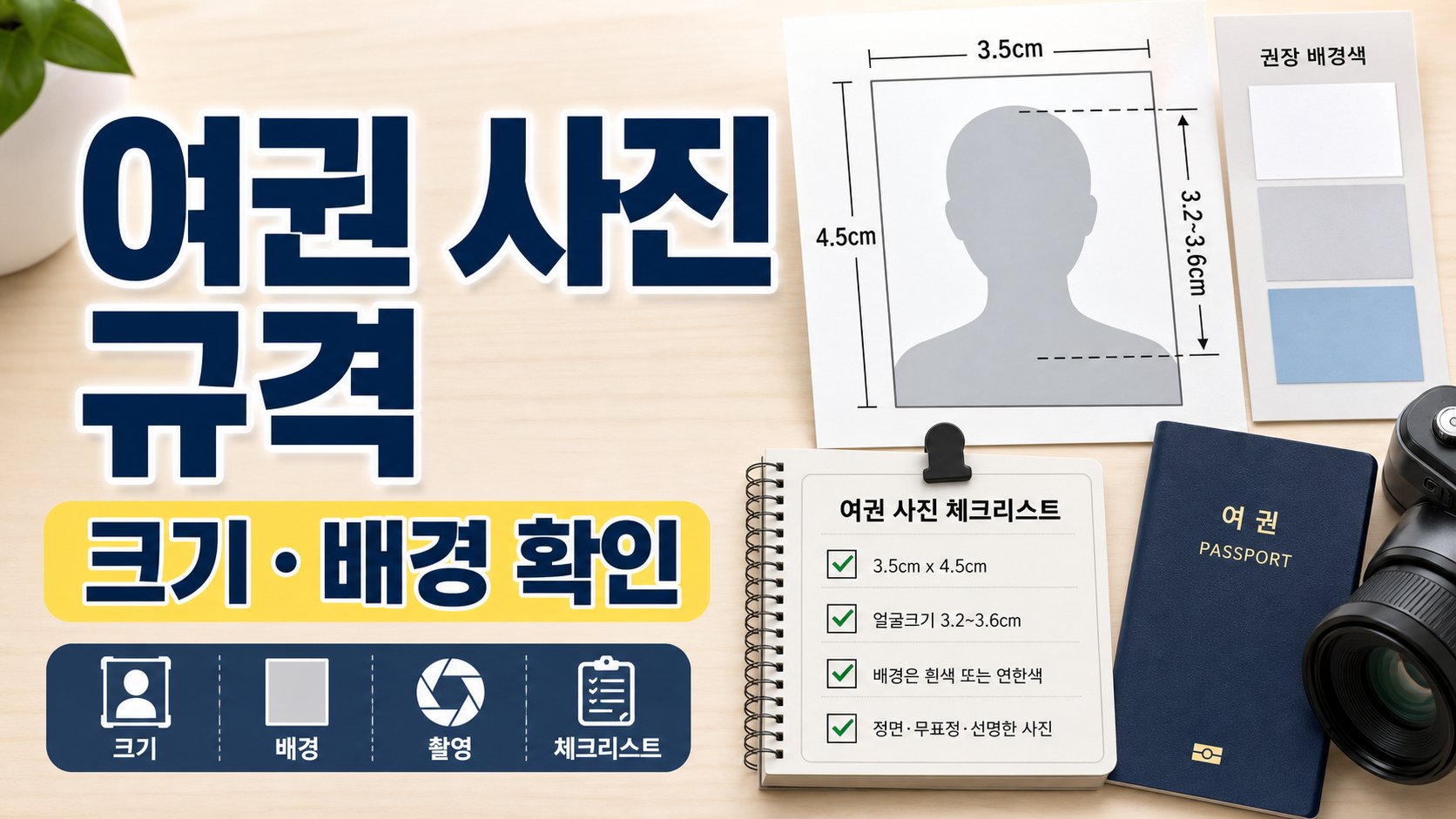 여권 사진 규격: 외교부 기준 크기·배경·촬영 전 확인할 점 관련 이미지 1