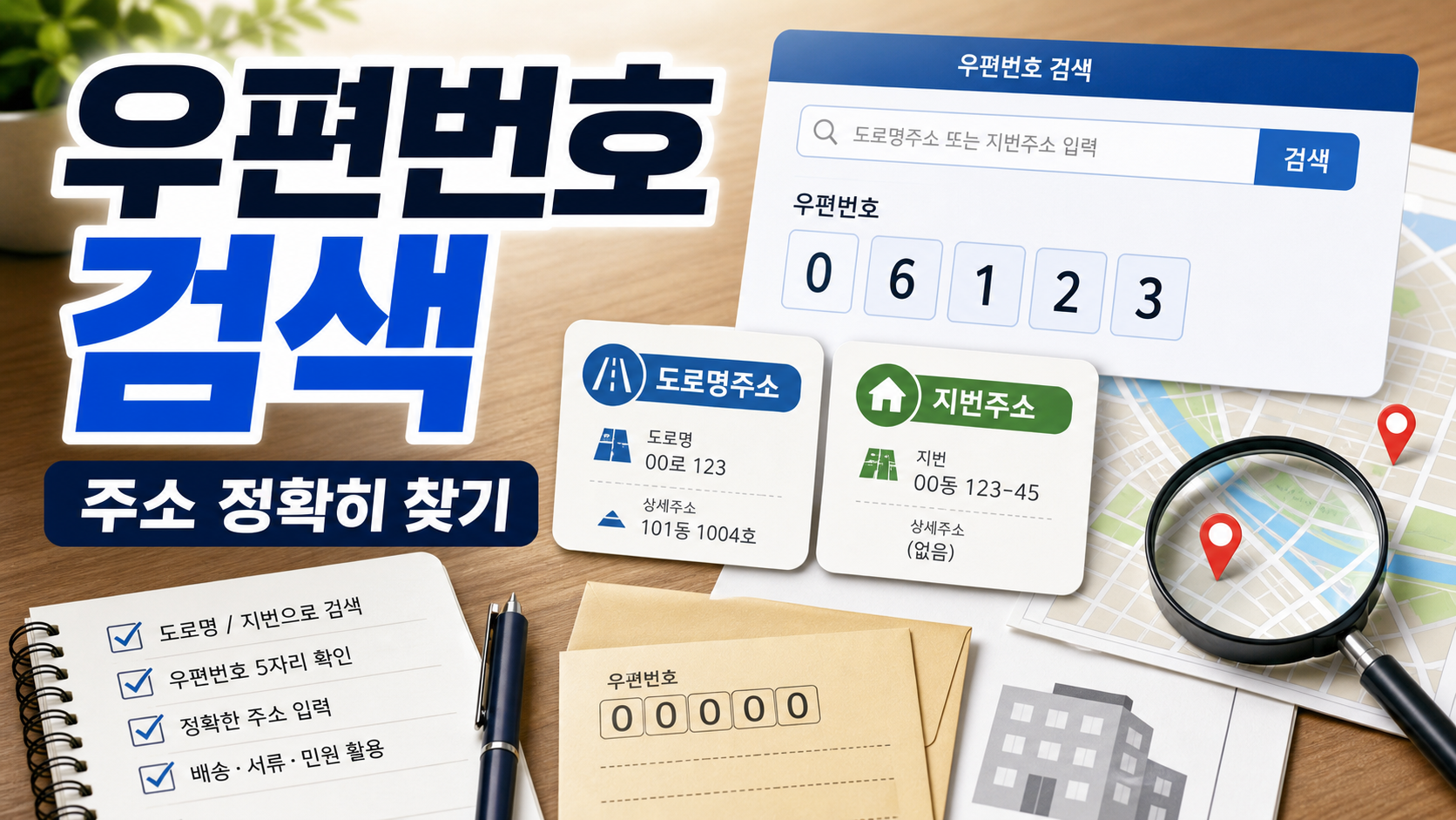 우편번호 검색: 도로명주소·지번으로 정확히 찾는 순서 관련 이미지 1