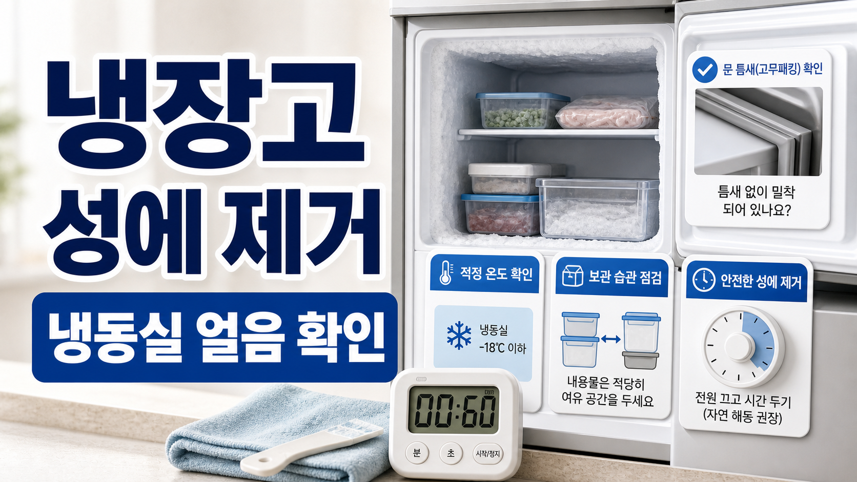 냉장고 성에 제거: 냉동실 얼음이 쌓일 때 확인할 점 관련 이미지 1