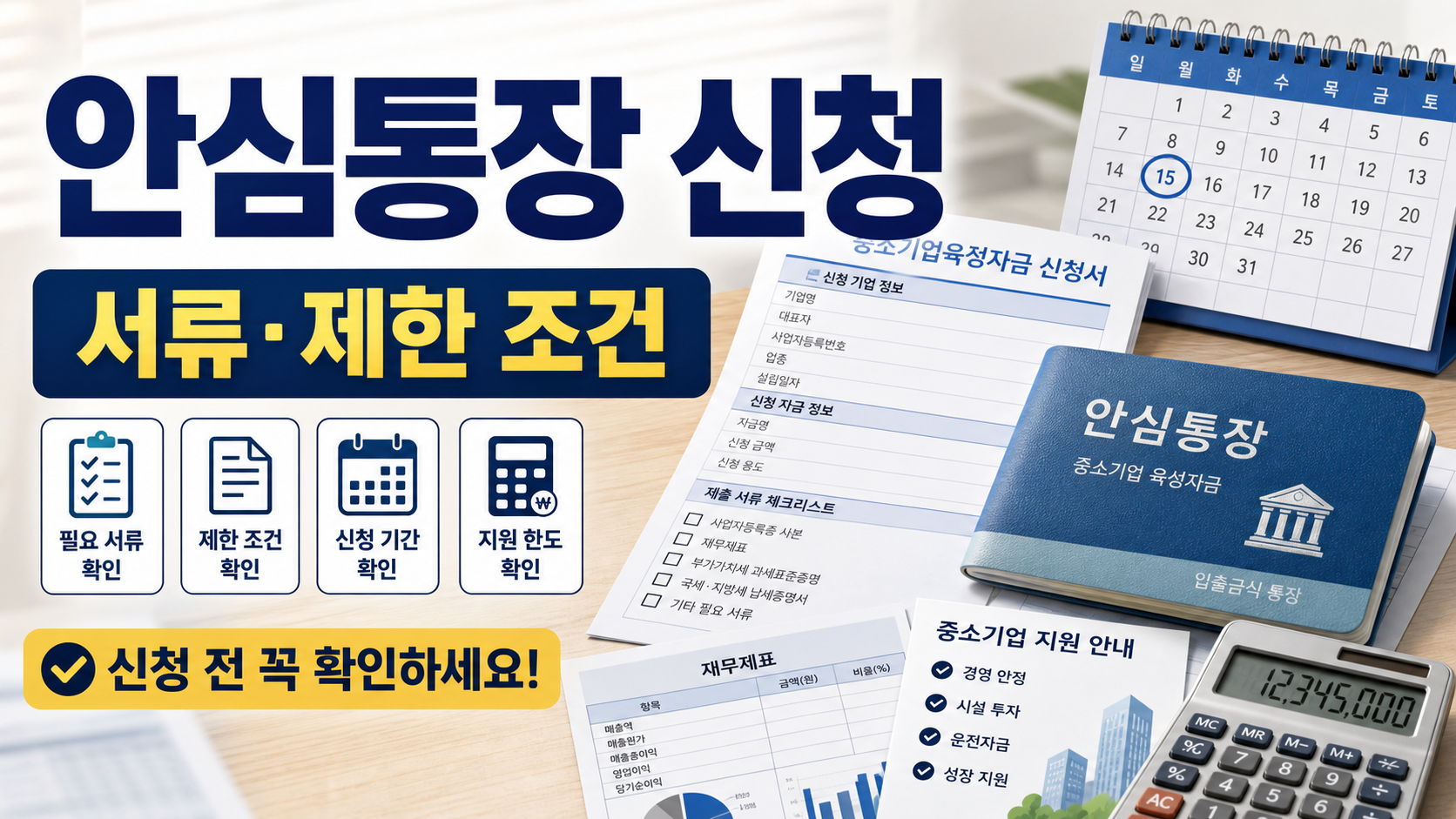 서울시 중소기업육성자금 안심통장 신청 전 확인할 서류와 제한 조건 관련 이미지 1