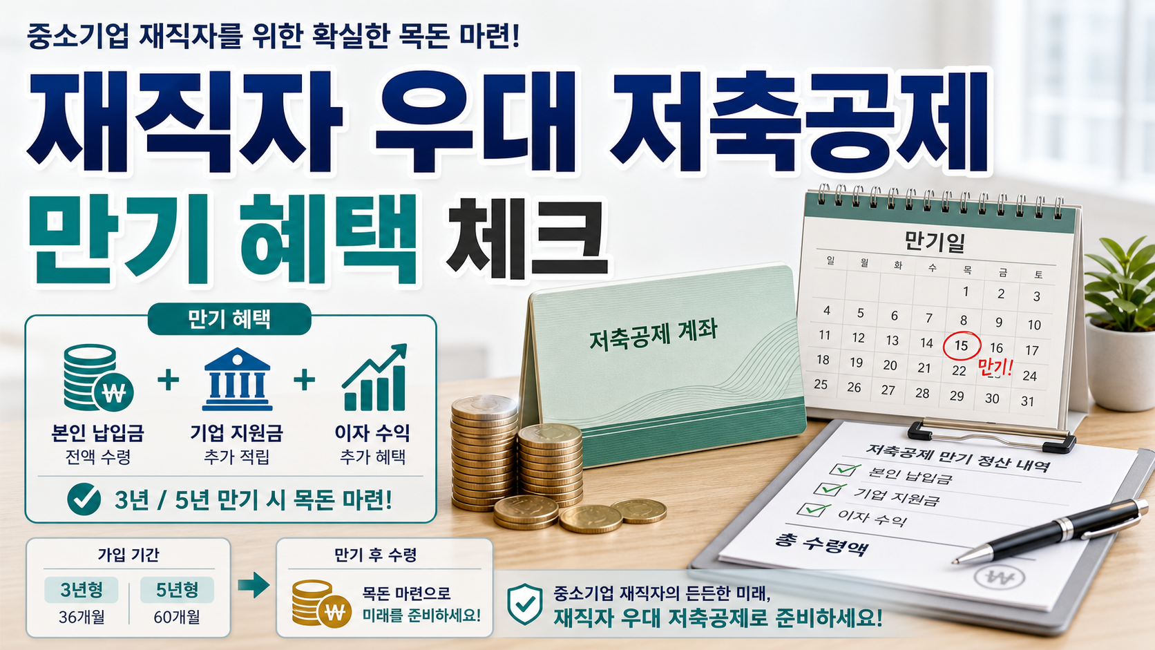 중소기업 재직자 우대 저축공제 만기 혜택, 가입 전 확인할 체크리스트 관련 이미지 1