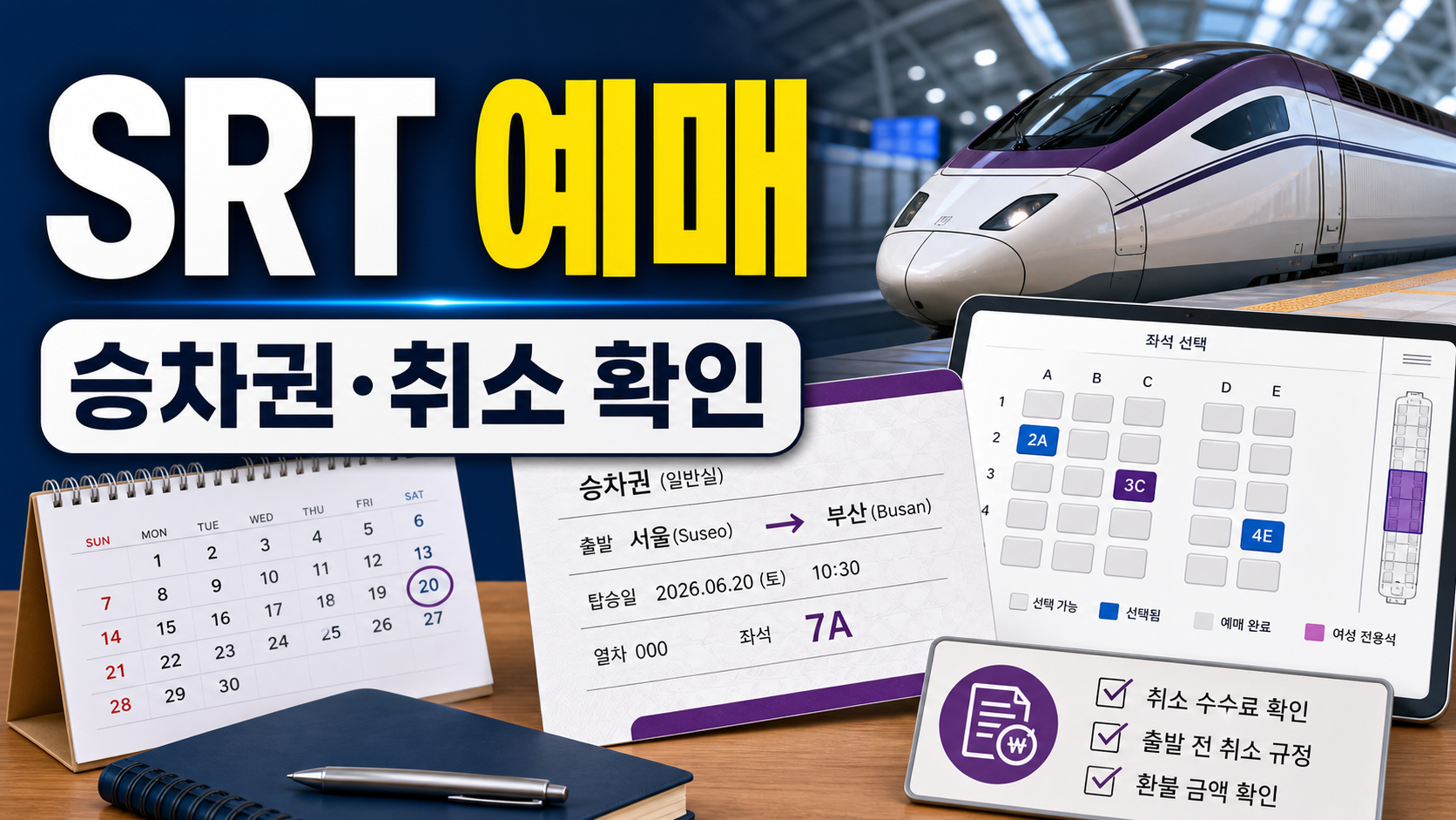 SRT 예매 방법: 승차권 조회부터 취소 수수료 확인까지 관련 이미지 1