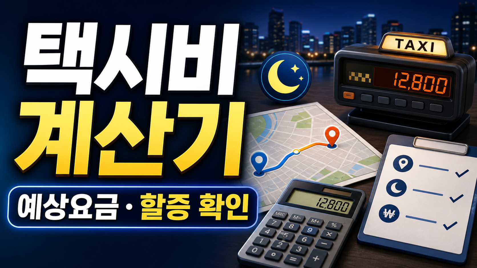 택시비 계산기: 이동 전 예상요금과 할증 확인하는 순서 관련 이미지 1
